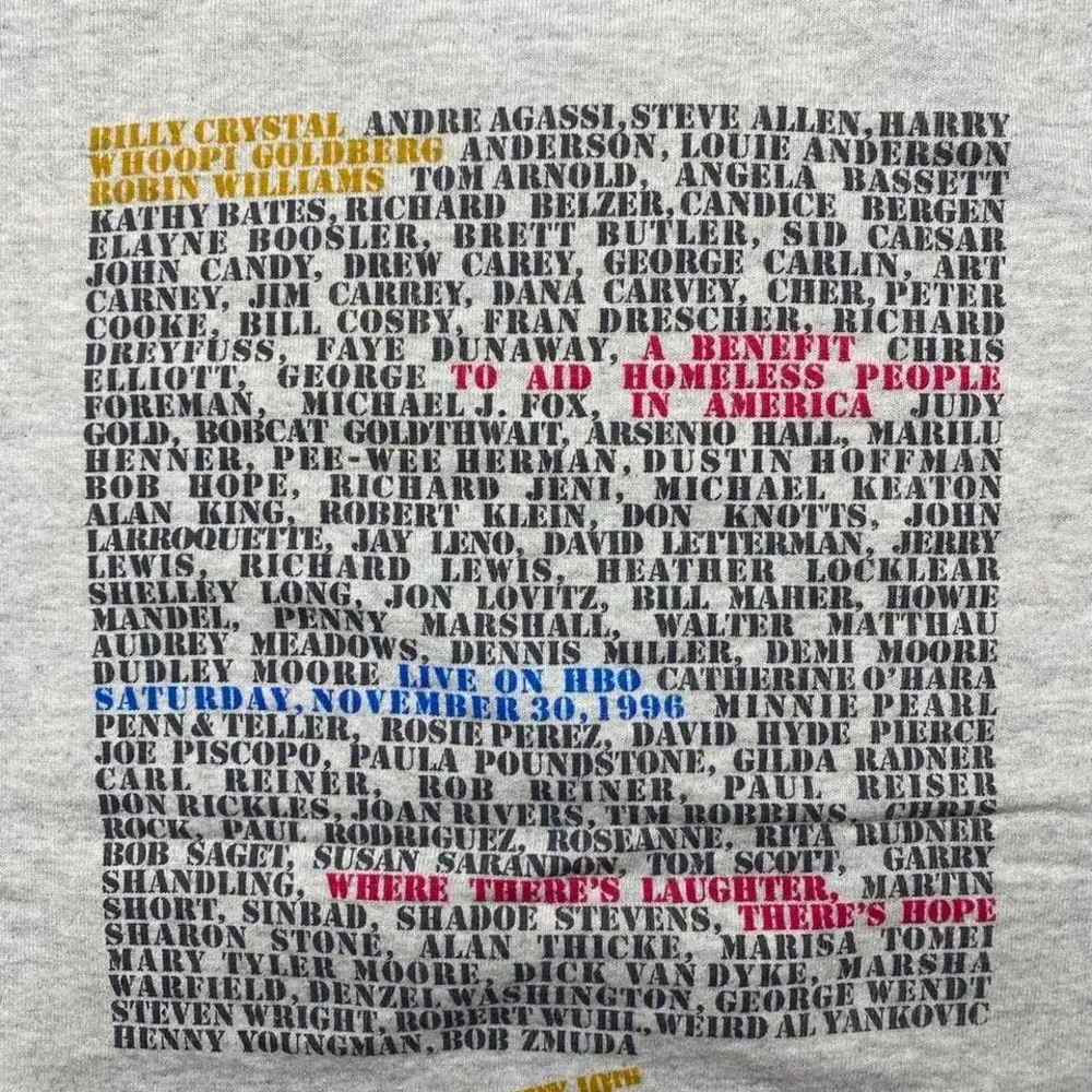 Vintage 90s Comic Relief Robin Williams‎ sweater crewneck